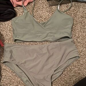 Sage Green Bikini Set